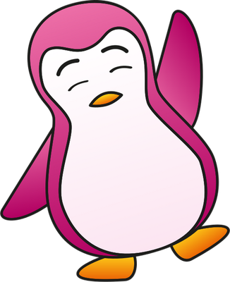 manchot - oiseau - animaux - smiley émoticône émoji cartoon clipart illustration - artémotic