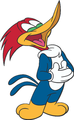 Woody Woodpecker - oiseau - animaux - smiley émoticône émoji cartoon clipart illustration - artémotic