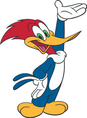 Woody Woodpecker - oiseau - animaux - smiley émoticône émoji cartoon clipart illustration - artémotic
