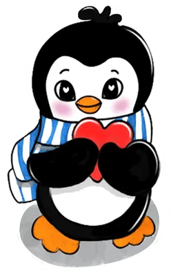 manchot - oiseau - animaux - smiley émoticône émoji cartoon clipart illustration - artémotic