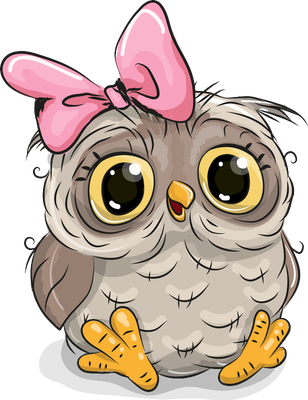 chouette - oiseau - animaux - smiley émoticône émoji cartoon clipart illustration - artémotic