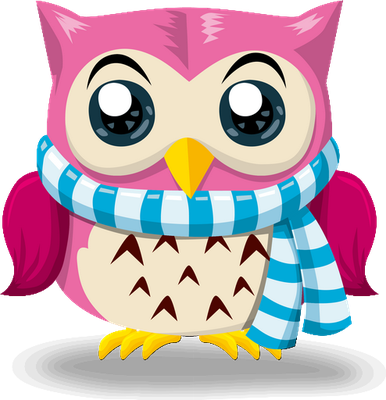 hibou - oiseau - animaux - smiley émoticône émoji cartoon clipart illustration - artémotic