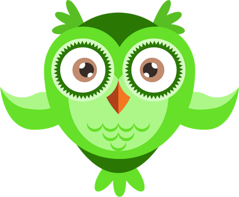 hibou - oiseau - animaux - smiley émoticône émoji cartoon clipart illustration - artémotic