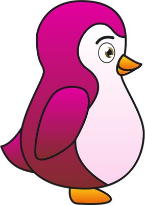 manchot - oiseau - animaux - smiley émoticône émoji cartoon clipart illustration - artémotic
