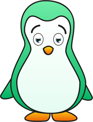 manchot - oiseau - animaux - smiley émoticône émoji cartoon clipart illustration - artémotic