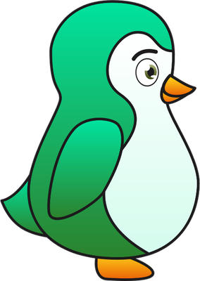 manchot - oiseau - animaux - smiley émoticône émoji cartoon clipart illustration - artémotic