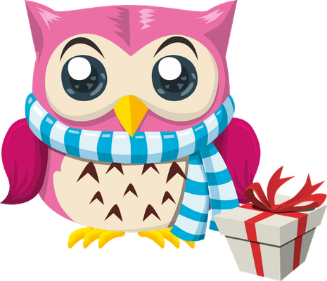 hibou - oiseau - animaux - smiley émoticône émoji cartoon clipart illustration - artémotic