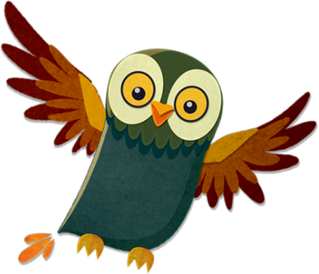 chouette - oiseau - animaux - smiley émoticône émoji cartoon clipart illustration - artémotic