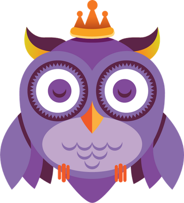 hibou - oiseau - animaux - smiley émoticône émoji cartoon clipart illustration - artémotic