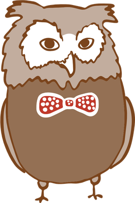 hibou - oiseau - animaux - smiley émoticône émoji cartoon clipart illustration - artémotic