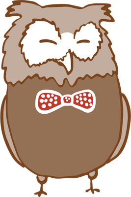 hibou - oiseau - animaux - smiley émoticône émoji cartoon clipart illustration - artémotic