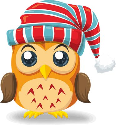 hibou - oiseau - animaux - smiley émoticône émoji cartoon clipart illustration - artémotic