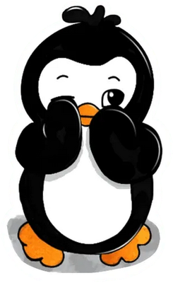 manchot - oiseau - animaux - smiley émoticône émoji cartoon clipart illustration - artémotic