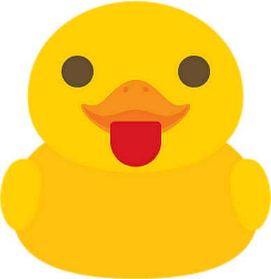 canard - oiseau - animaux - smiley émoticône émoji cartoon clipart illustration - artémotic