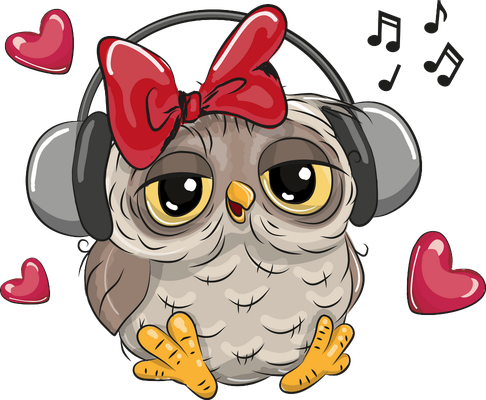 chouette - oiseau - animaux - smiley émoticône émoji cartoon clipart illustration - artémotic