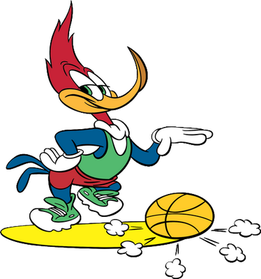 Woody Woodpecker - oiseau - animaux - smiley émoticône émoji cartoon clipart illustration - artémotic