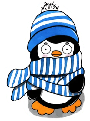 manchot - oiseau - animaux - smiley émoticône émoji cartoon clipart illustration - artémotic