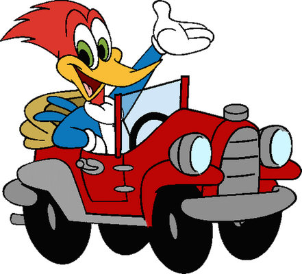 Woody Woodpecker - oiseau - animaux - smiley émoticône émoji cartoon clipart illustration - artémotic