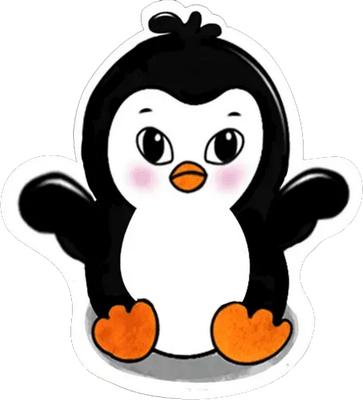 manchot - oiseau - animaux - smiley émoticône émoji cartoon clipart illustration - artémotic