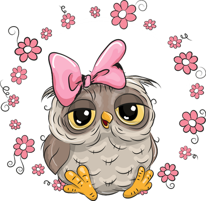 chouette - oiseau - animaux - smiley émoticône émoji cartoon clipart illustration - artémotic