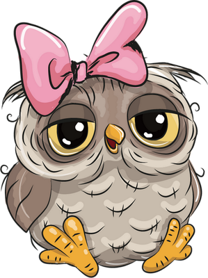 chouette - oiseau - animaux - smiley émoticône émoji cartoon clipart illustration - artémotic