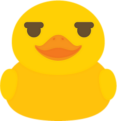 canard - oiseau - animaux - smiley émoticône émoji cartoon clipart illustration - artémotic
