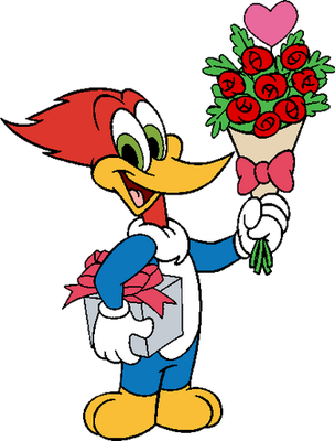 Woody Woodpecker - oiseau - animaux - smiley émoticône émoji cartoon clipart illustration - artémotic
