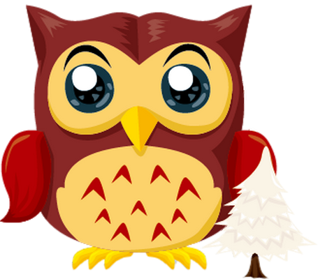 hibou - oiseau - animaux - smiley émoticône émoji cartoon clipart illustration - artémotic