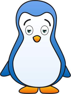manchot - oiseau - animaux - smiley émoticône émoji cartoon clipart illustration - artémotic