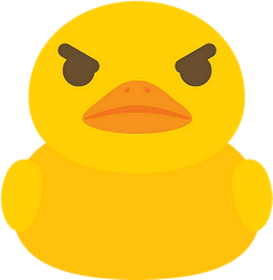 canard - oiseau - animaux - smiley émoticône émoji cartoon clipart illustration - artémotic