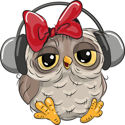 chouette - oiseau - animaux - smiley émoticône émoji cartoon clipart illustration - artémotic