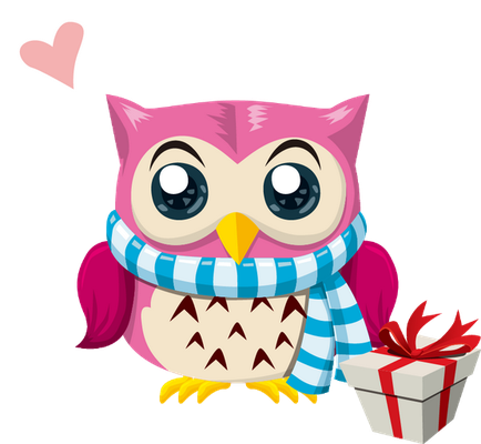 hibou - oiseau - animaux - smiley émoticône émoji cartoon clipart illustration - artémotic