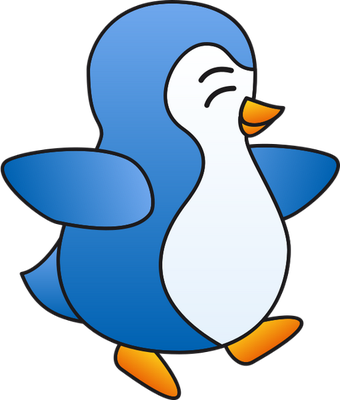 manchot - oiseau - animaux - smiley émoticône émoji cartoon clipart illustration - artémotic