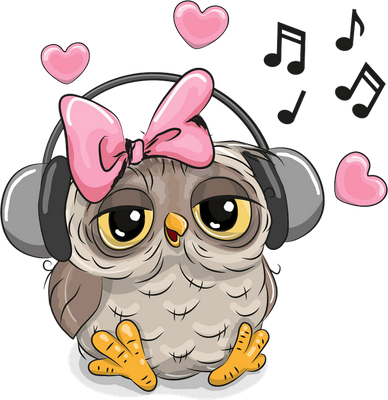 chouette - oiseau - animaux - smiley émoticône émoji cartoon clipart illustration - artémotic