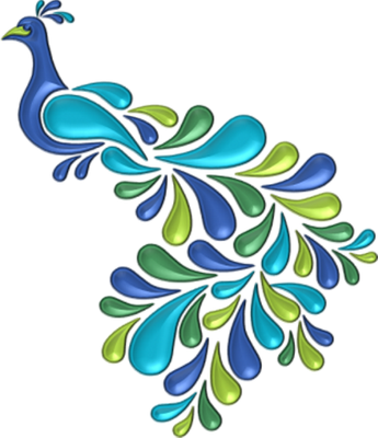 paon - oiseau - animaux - smiley émoticône émoji cartoon clipart illustration - artémotic