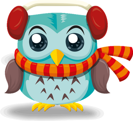 hibou - oiseau - animaux - smiley émoticône émoji cartoon clipart illustration - artémotic