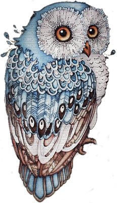 chouette - oiseau - animaux - smiley émoticône émoji cartoon clipart illustration - artémotic