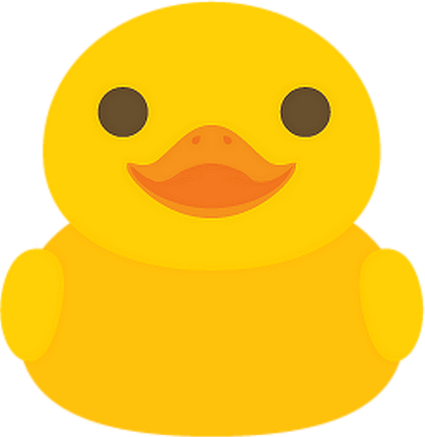 canard - oiseau - animaux - smiley émoticône émoji cartoon clipart illustration - artémotic
