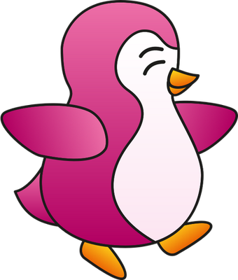 manchot - oiseau - animaux - smiley émoticône émoji cartoon clipart illustration - artémotic