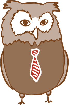 hibou - oiseau - animaux - smiley émoticône émoji cartoon clipart illustration - artémotic