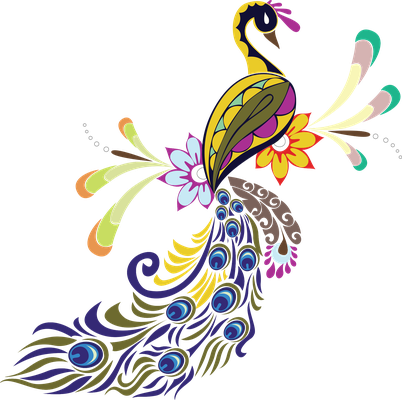 paon - oiseau - animaux - smiley émoticône émoji cartoon clipart illustration - artémotic