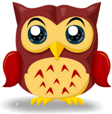 hibou - oiseau - animaux - smiley émoticône émoji cartoon clipart illustration - artémotic