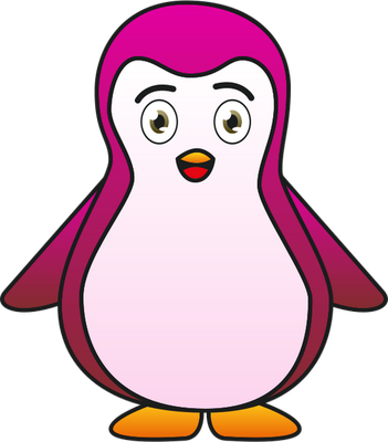 manchot - oiseau - animaux - smiley émoticône émoji cartoon clipart illustration - artémotic
