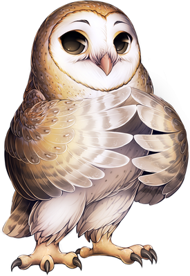 chouette - oiseau - animaux - smiley émoticône émoji cartoon clipart illustration - artémotic