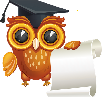 hibou - oiseau - animaux - smiley émoticône émoji cartoon clipart illustration - artémotic