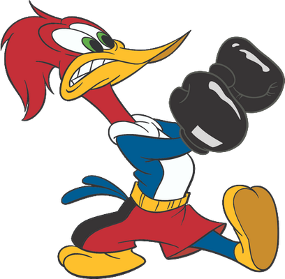 Woody Woodpecker - oiseau - animaux - smiley émoticône émoji cartoon clipart illustration - artémotic