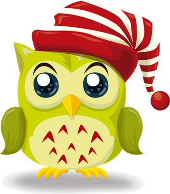 hibou - oiseau - animaux - smiley émoticône émoji cartoon clipart illustration - artémotic