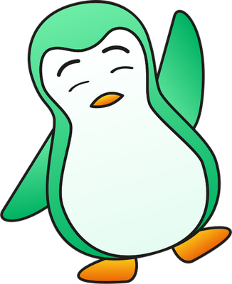 manchot - oiseau - animaux - smiley émoticône émoji cartoon clipart illustration - artémotic