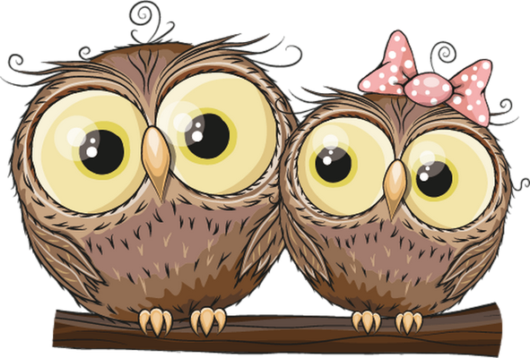 chouette - oiseau - animaux - smiley émoticône émoji cartoon clipart illustration - artémotic