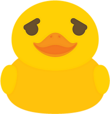 canard - oiseau - animaux - smiley émoticône émoji cartoon clipart illustration - artémotic